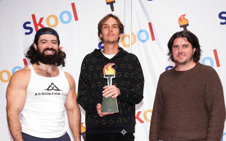 Aidan with Alex Hormozi and Sam Ovens